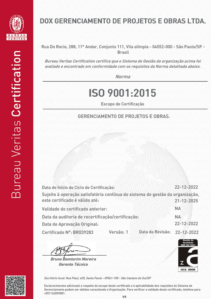 Certificado ISO